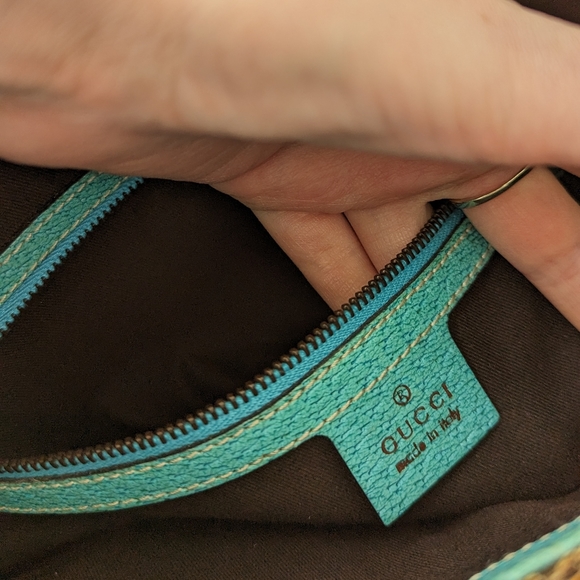 Gucci GG Jackie Shoulder Bag with Tiffany Blue trim - Picture 7 of 17